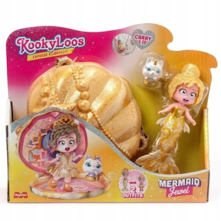 Morská panna GOLD JEWEL KookyLoos Morská panna - ZLATÁ - bábika Morská panna